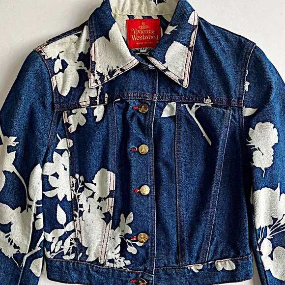 Authentic Vivienne Westwood 97 SS Shadow Flower Bleached